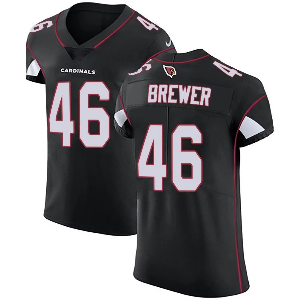 Men's Arizona Cardinals Aaron Brewer Nike Alternate Vapor Untouchable Elite Black Jersey Men's Arizona Cardinals Aaron Brewer Nike Alternate Vapor Untouchable Elite Black Jersey