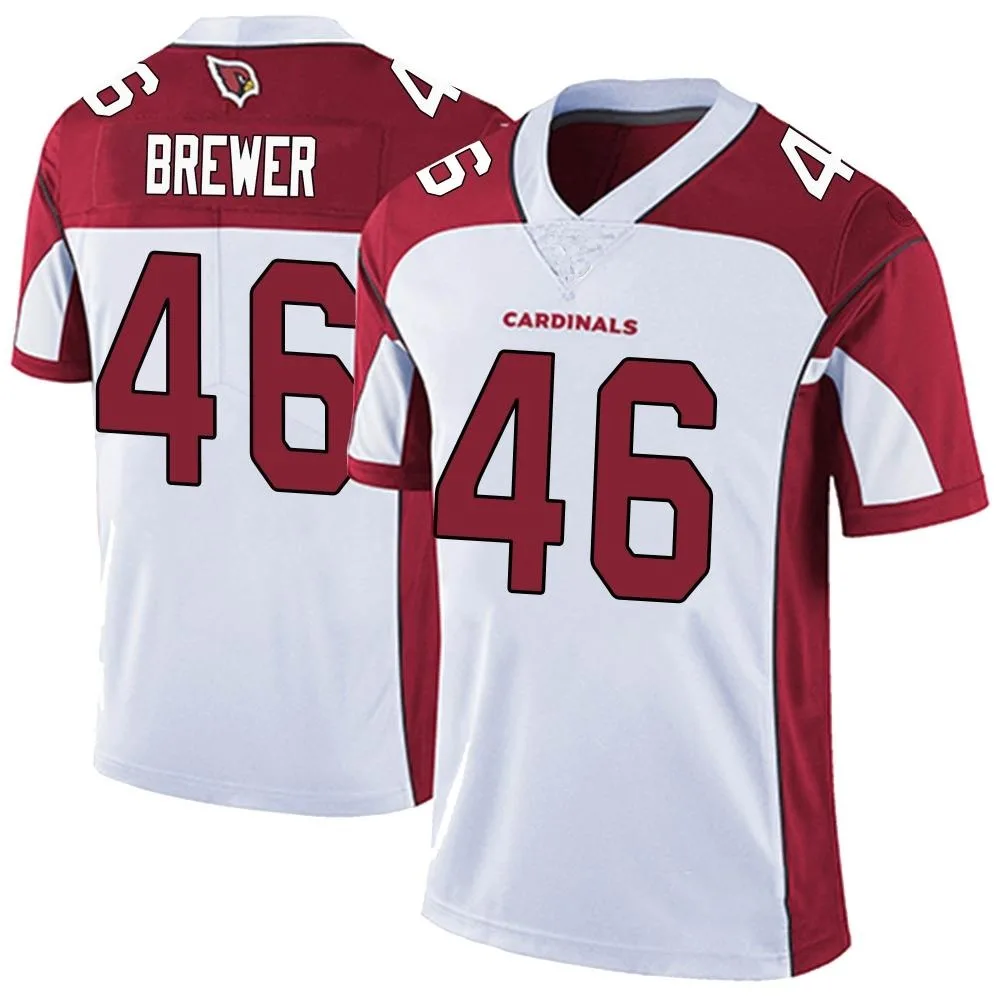 Men's Arizona Cardinals Aaron Brewer Nike Vapor Untouchable Limited White Jersey Men's Arizona Cardinals Aaron Brewer Nike Vapor Untouchable Limited White Jersey