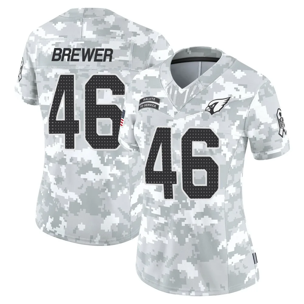 Women's Arizona Cardinals Aaron Brewer Nike 2024 Salute To Service Limited Arctic Camo Jersey Women's Arizona Cardinals Aaron Brewer Nike 2024 Salute To Service Limited Arctic Camo Jersey