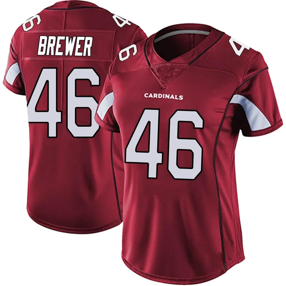 Women's Arizona Cardinals Aaron Brewer Nike Vapor Team Color Untouchable Limited Red Jersey Women's Arizona Cardinals Aaron Brewer Nike Vapor Team Color Untouchable Limited Red Jersey