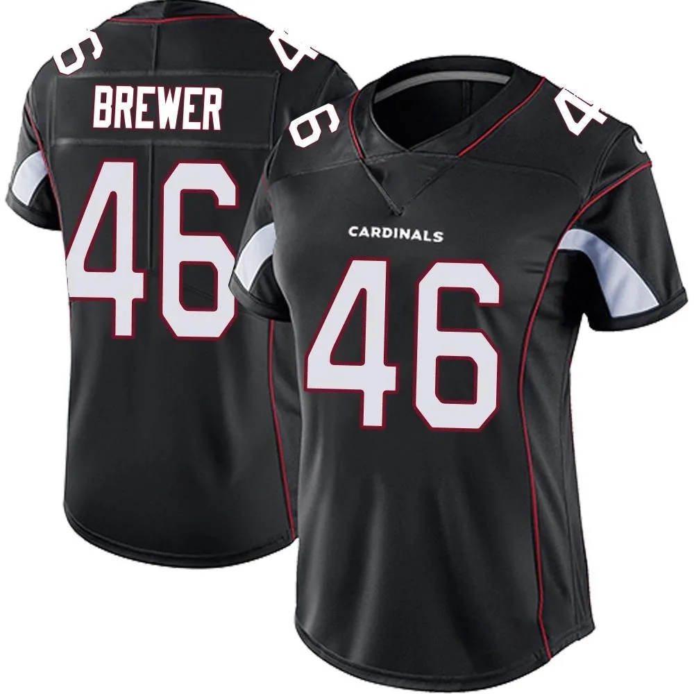 Women's Arizona Cardinals Aaron Brewer Nike Vapor Untouchable Limited Black Jersey Women's Arizona Cardinals Aaron Brewer Nike Vapor Untouchable Limited Black Jersey