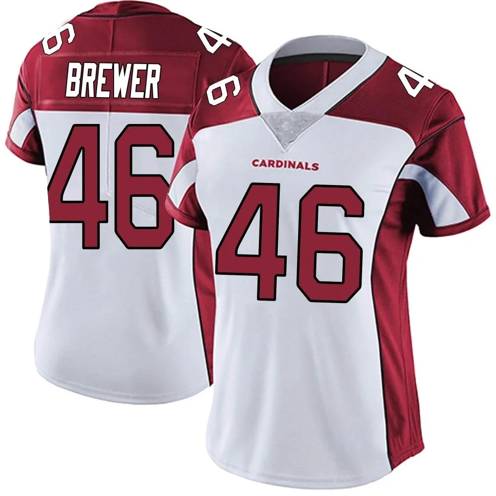 Women's Arizona Cardinals Aaron Brewer Nike Vapor Untouchable Limited White Jersey Women's Arizona Cardinals Aaron Brewer Nike Vapor Untouchable Limited White Jersey
