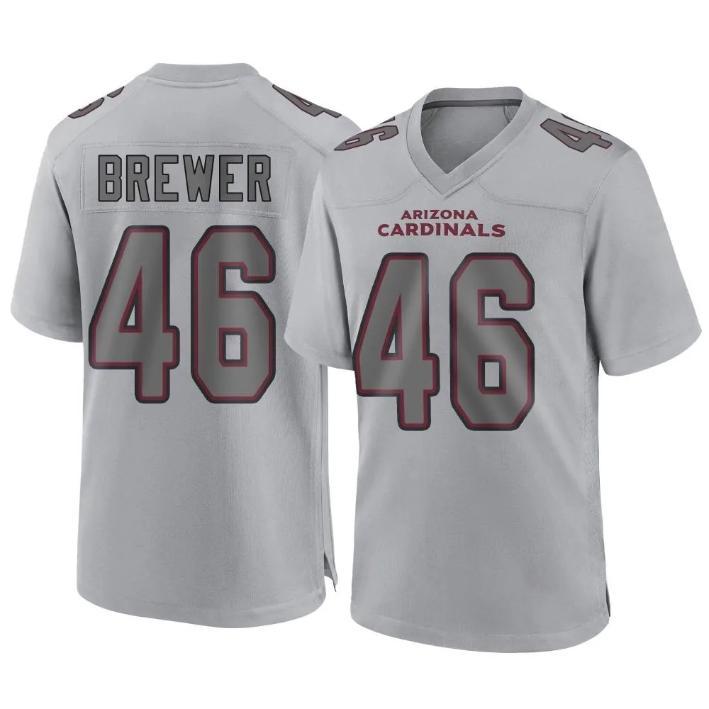 Youth Arizona Cardinals Aaron Brewer Nike Atmosphere Fashion Game Gray Jersey Youth Arizona Cardinals Aaron Brewer Nike Atmosphere Fashion Game Gray Jersey
