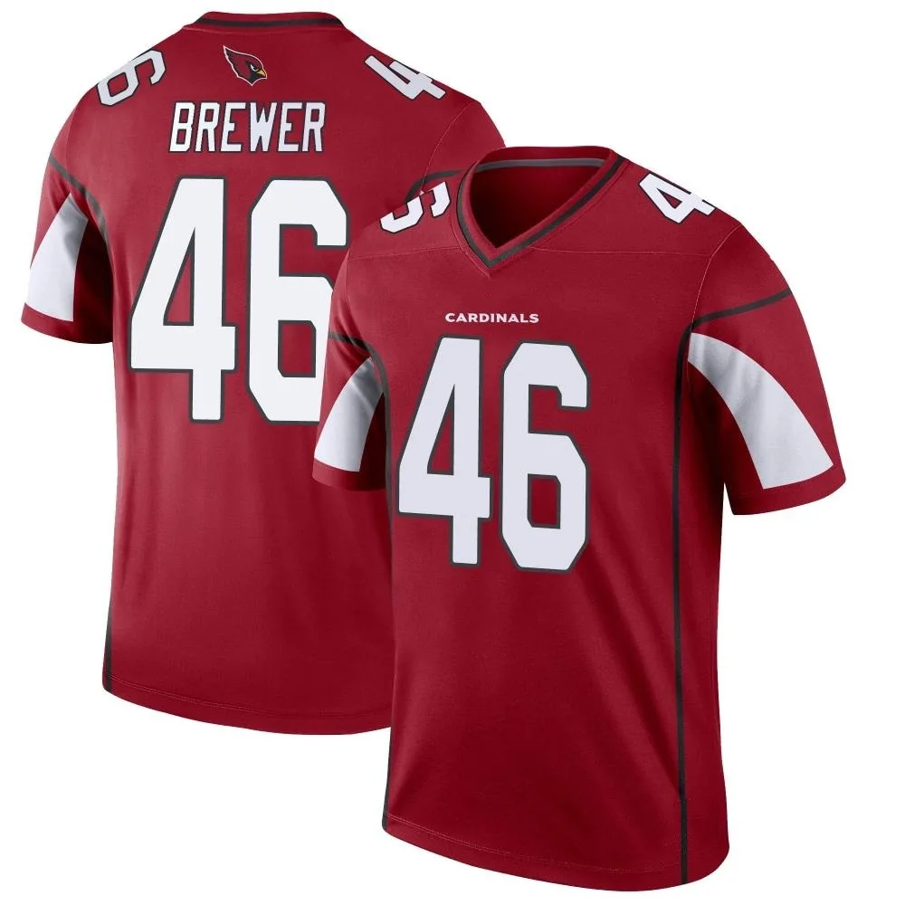 Youth Arizona Cardinals Aaron Brewer Nike Cardinal Legend Jersey Youth Arizona Cardinals Aaron Brewer Nike Cardinal Legend Jersey