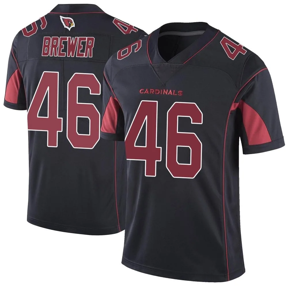 Youth Arizona Cardinals Aaron Brewer Nike Color Rush Vapor Untouchable Limited Black Jersey Youth Arizona Cardinals Aaron Brewer Nike Color Rush Vapor Untouchable Limited Black Jersey