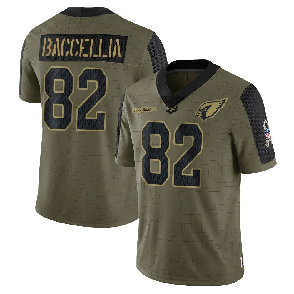 Men's Arizona Cardinals Andre Baccellia Nike 2021 Salute To Service Limited Olive Jersey Men's Arizona Cardinals Andre Baccellia Nike 2021 Salute To Service Limited Olive Jersey