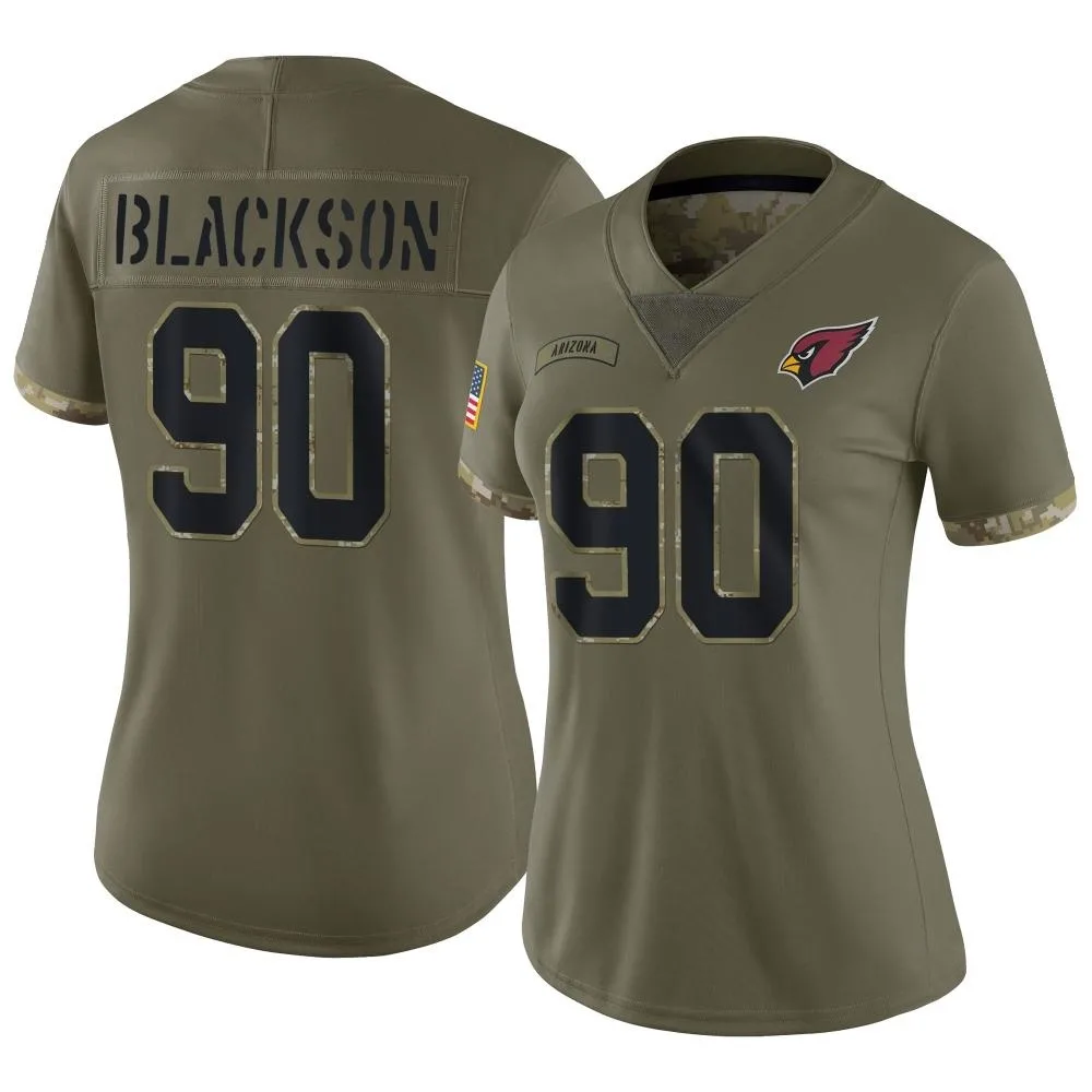 Women's Arizona Cardinals Angelo Blackson Nike 2022 Salute To Service Limited Olive Jersey Women's Arizona Cardinals Angelo Blackson Nike 2022 Salute To Service Limited Olive Jersey