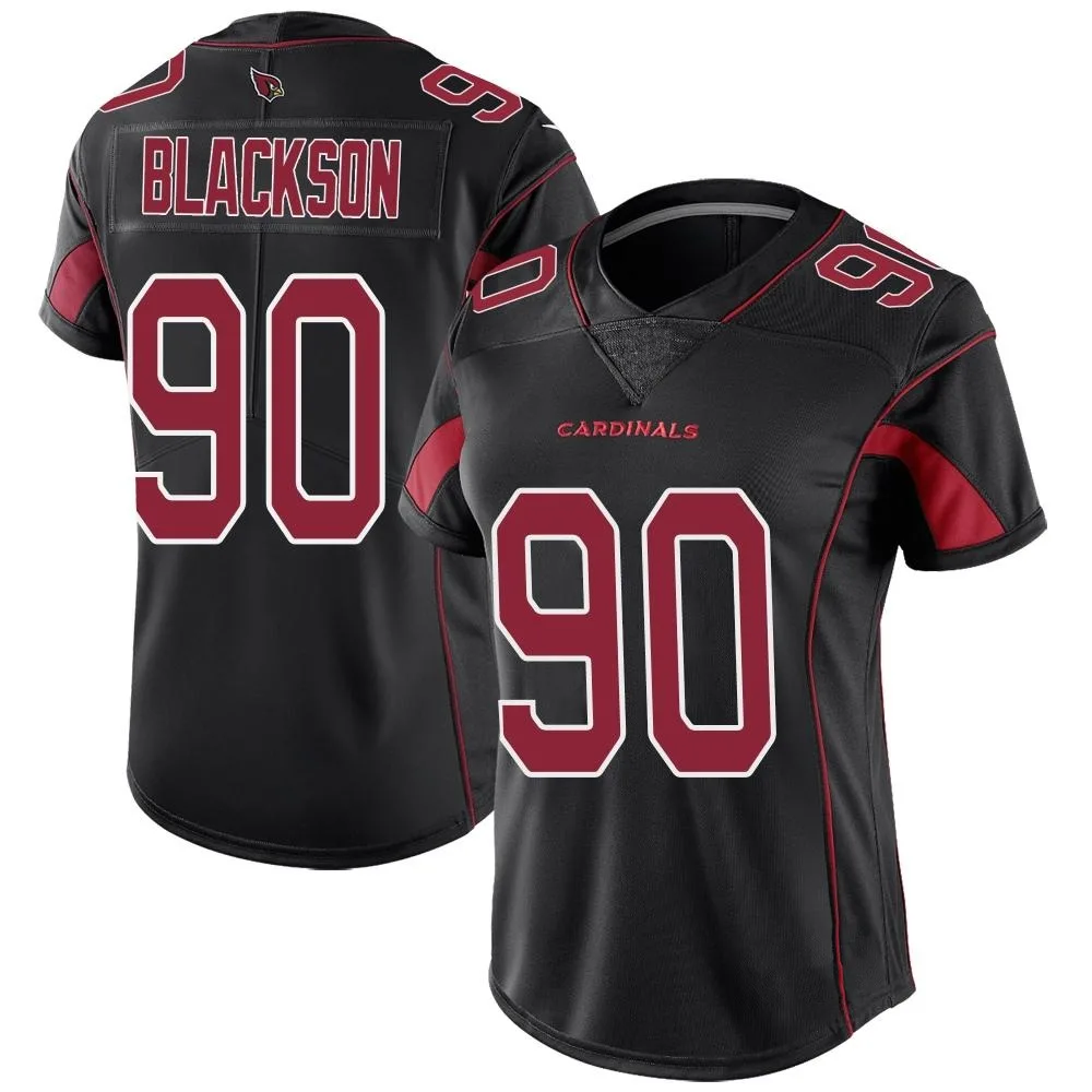 Women's Arizona Cardinals Angelo Blackson Nike Color Rush Limited Black Jersey Women's Arizona Cardinals Angelo Blackson Nike Color Rush Limited Black Jersey