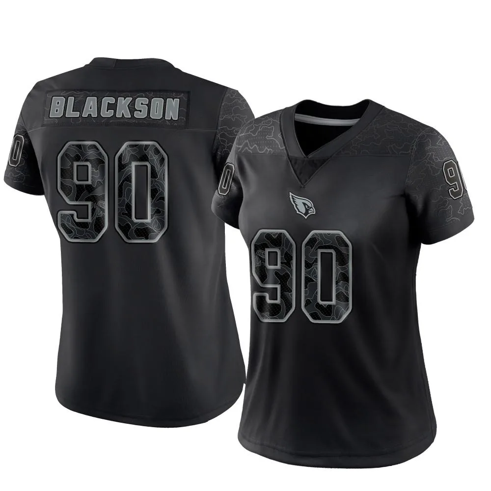 Women's Arizona Cardinals Angelo Blackson Nike Reflective Limited Black Jersey Women's Arizona Cardinals Angelo Blackson Nike Reflective Limited Black Jersey