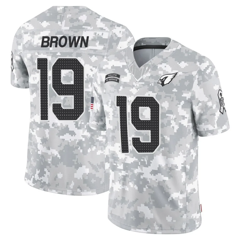 Men's Arizona Cardinals Anthony Brown Jr. Nike 2024 Salute To Service Limited Arctic Camo Jersey Men's Arizona Cardinals Anthony Brown Jr. Nike 2024 Salute To Service Limited Arctic Camo Jersey