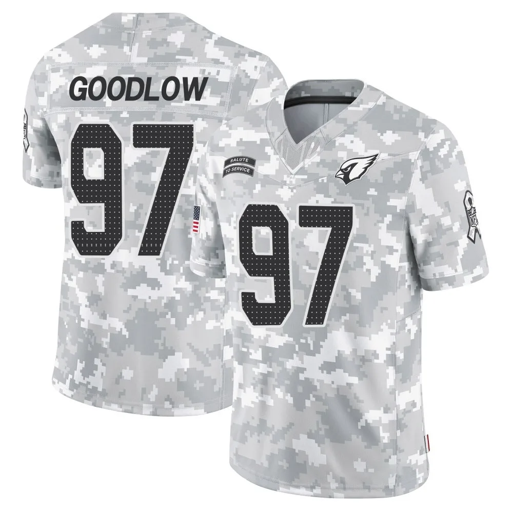 Men's Arizona Cardinals Anthony Goodlow Nike 2024 Salute To Service Limited Arctic Camo Jersey Men's Arizona Cardinals Anthony Goodlow Nike 2024 Salute To Service Limited Arctic Camo Jersey