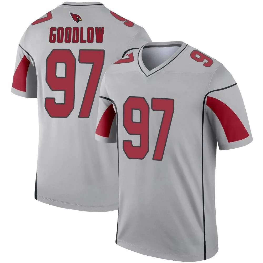 Men's Arizona Cardinals Anthony Goodlow Nike Inverted Silver Legend Jersey Men's Arizona Cardinals Anthony Goodlow Nike Inverted Silver Legend Jersey