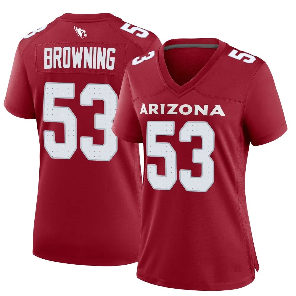 Women's Arizona Cardinals Baron Browning Nike Cardinal Game Jersey Women's Arizona Cardinals Baron Browning Nike Cardinal Game Jersey
