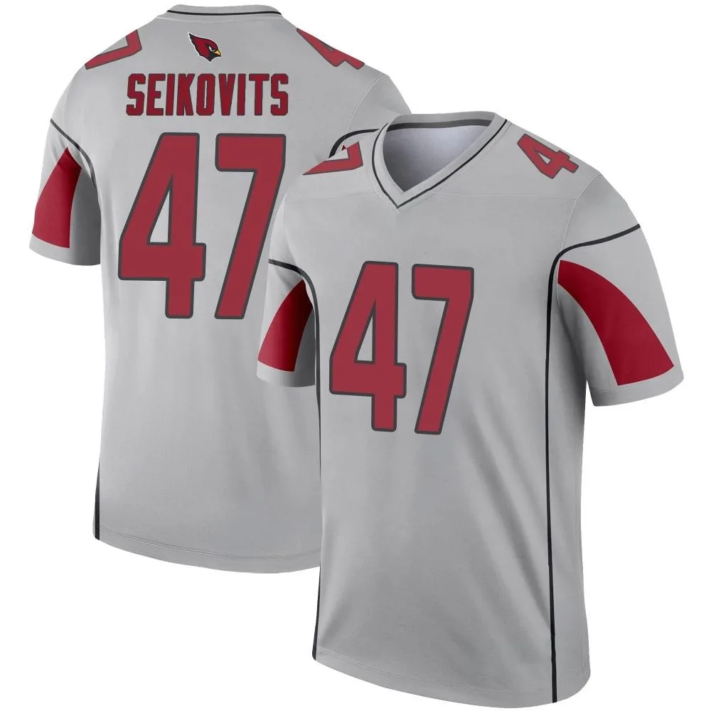 Men's Arizona Cardinals Bernhard Seikovits Nike Inverted Silver Legend Jersey Men's Arizona Cardinals Bernhard Seikovits Nike Inverted Silver Legend Jersey
