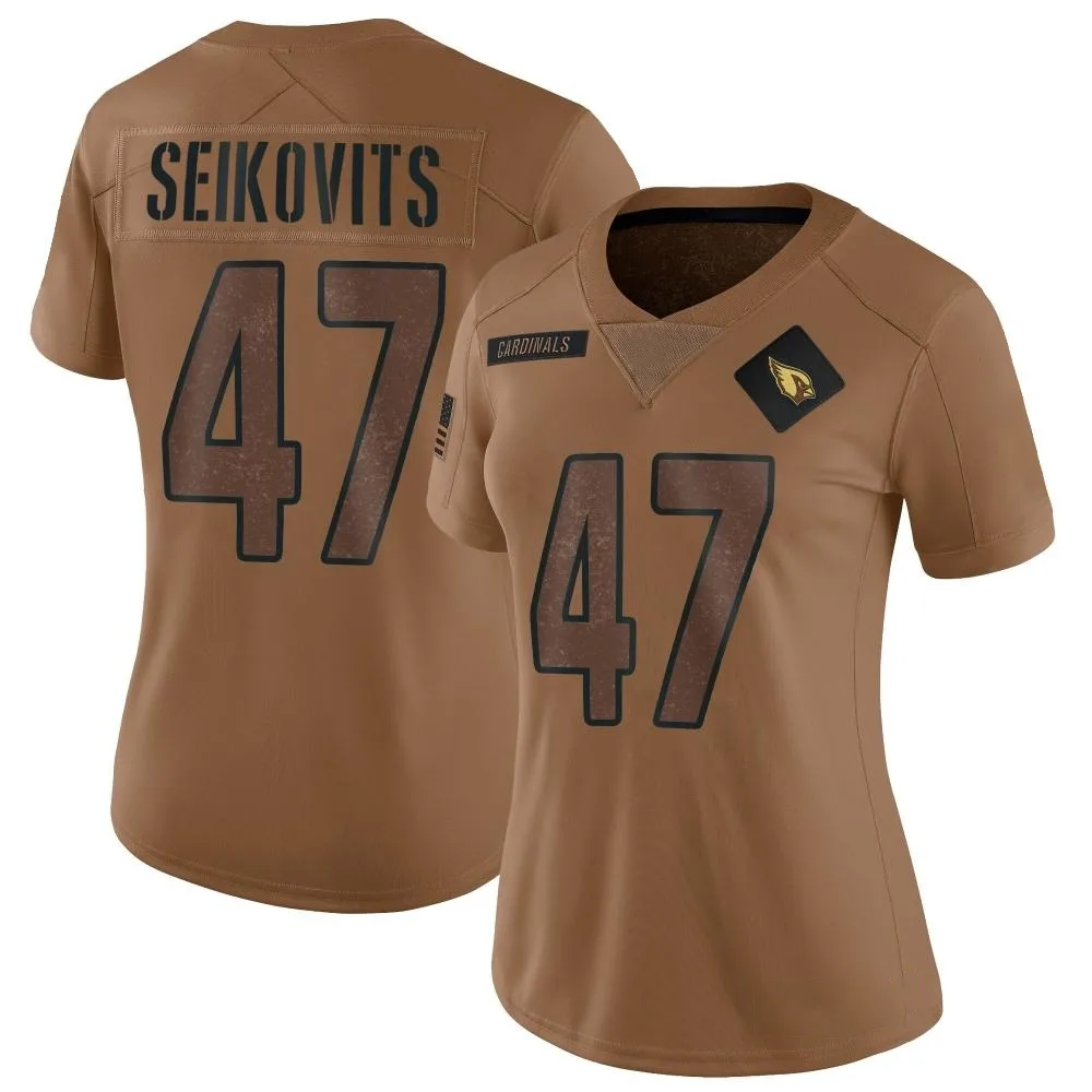 Women's Arizona Cardinals Bernhard Seikovits Nike 2023 Salute To Service Limited Brown Jersey Women's Arizona Cardinals Bernhard Seikovits Nike 2023 Salute To Service Limited Brown Jersey