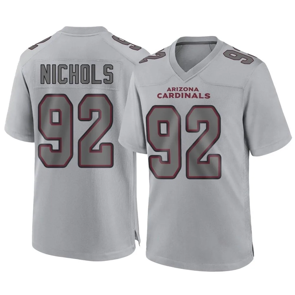 Men's Arizona Cardinals Bilal Nichols Nike Atmosphere Fashion Game Gray Jersey Men's Arizona Cardinals Bilal Nichols Nike Atmosphere Fashion Game Gray Jersey