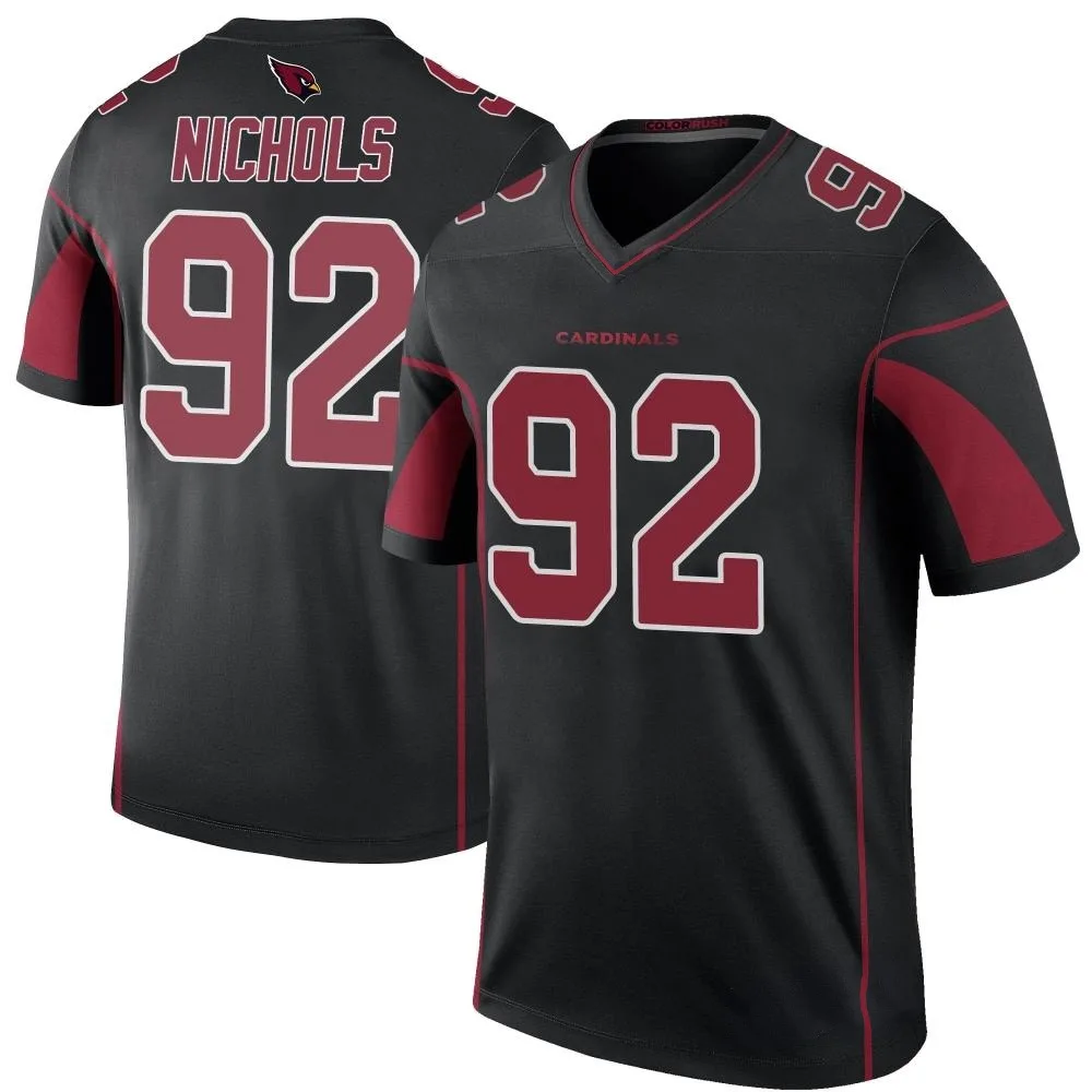 Men's Arizona Cardinals Bilal Nichols Nike Color Rush Legend Black Jersey Men's Arizona Cardinals Bilal Nichols Nike Color Rush Legend Black Jersey