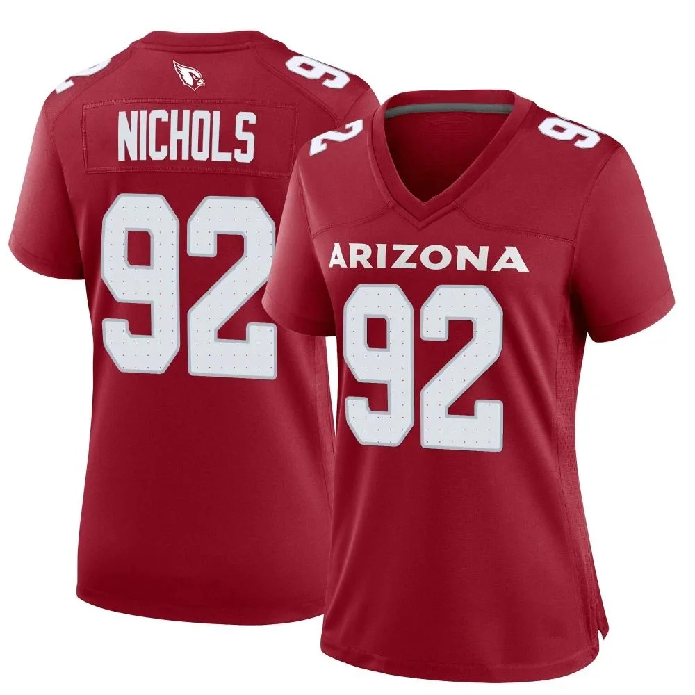 Women's Arizona Cardinals Bilal Nichols Nike Cardinal Game Jersey Women's Arizona Cardinals Bilal Nichols Nike Cardinal Game Jersey