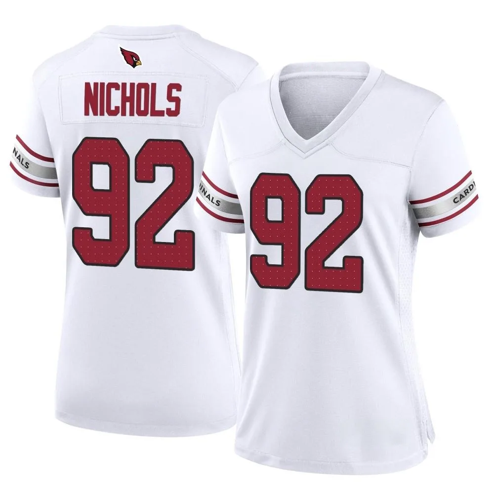 Women's Arizona Cardinals Bilal Nichols Nike Game White Jersey Women's Arizona Cardinals Bilal Nichols Nike Game White Jersey