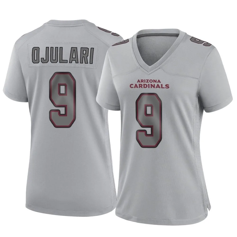 Women's Arizona Cardinals Bj Ojulari Nike Atmosphere Fashion Game Gray Jersey Women's Arizona Cardinals Bj Ojulari Nike Atmosphere Fashion Game Gray Jersey