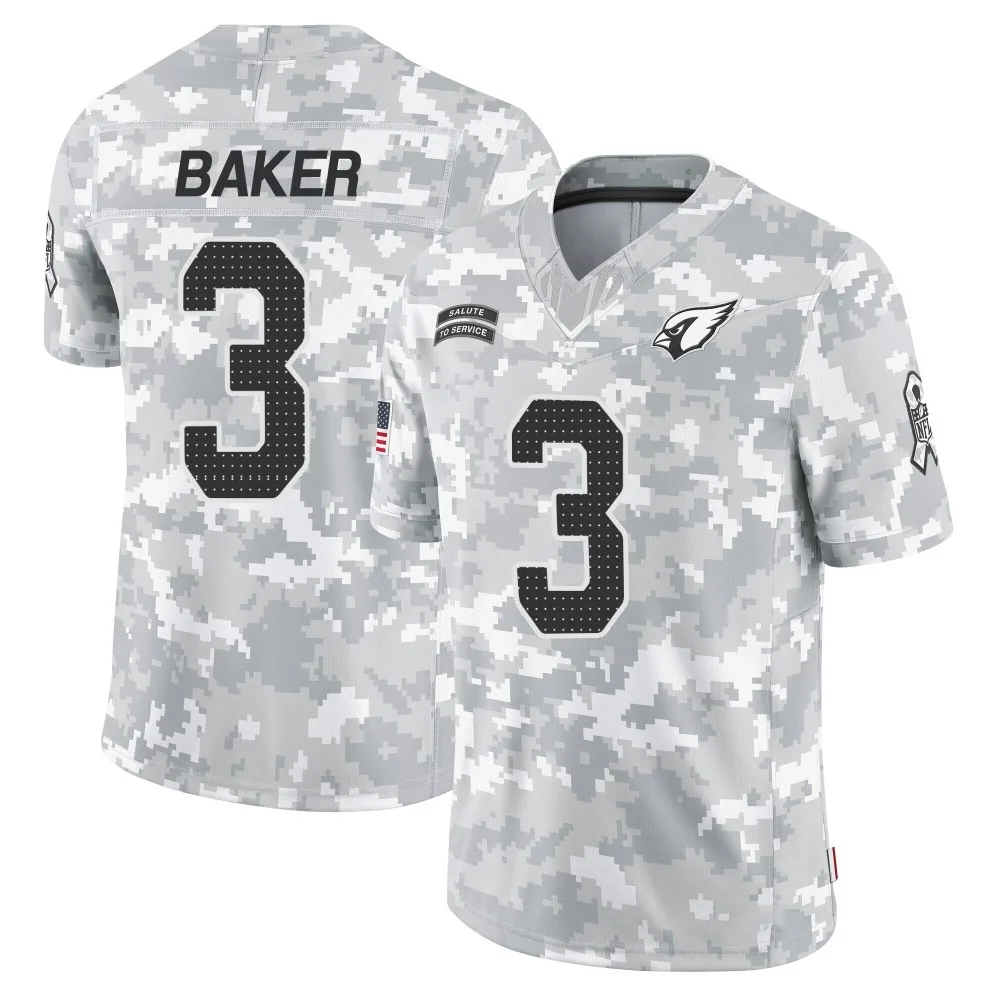 Men's Arizona Cardinals Budda Baker Nike 2024 Salute To Service Limited Arctic Camo Jersey Men's Arizona Cardinals Budda Baker Nike 2024 Salute To Service Limited Arctic Camo Jersey