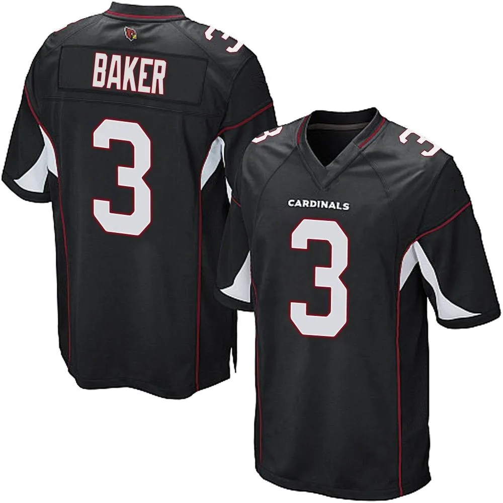 Men's Arizona Cardinals Budda Baker Nike Alternate Game Black Jersey Men's Arizona Cardinals Budda Baker Nike Alternate Game Black Jersey