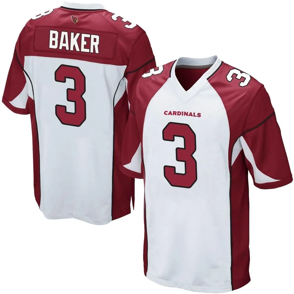 Men's Arizona Cardinals Budda Baker Nike Game White Jersey Men's Arizona Cardinals Budda Baker Nike Game White Jersey