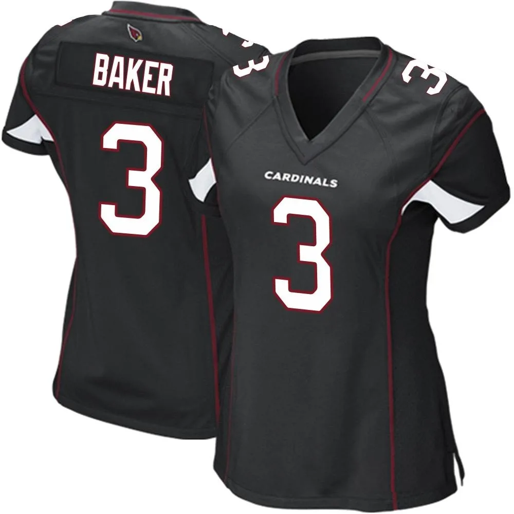 Women's Arizona Cardinals Budda Baker Nike Alternate Game Black Jersey Women's Arizona Cardinals Budda Baker Nike Alternate Game Black Jersey
