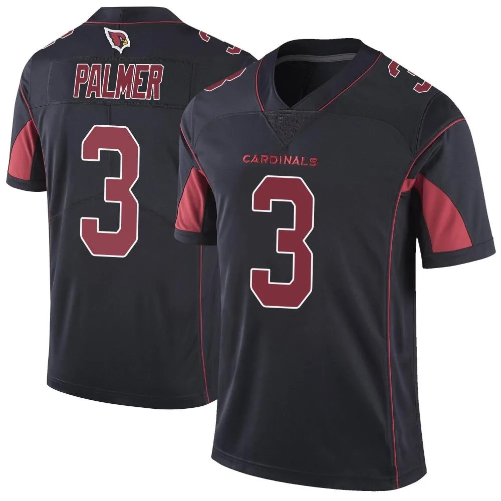 Men's Arizona Cardinals Carson Palmer Nike Color Rush Vapor Untouchable Limited Black Jersey Men's Arizona Cardinals Carson Palmer Nike Color Rush Vapor Untouchable Limited Black Jersey