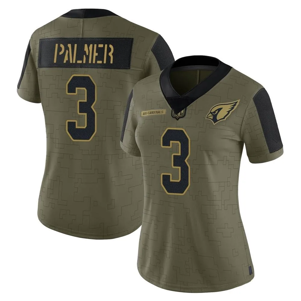 Women's Arizona Cardinals Carson Palmer Nike 2021 Salute To Service Limited Olive Jersey Women's Arizona Cardinals Carson Palmer Nike 2021 Salute To Service Limited Olive Jersey