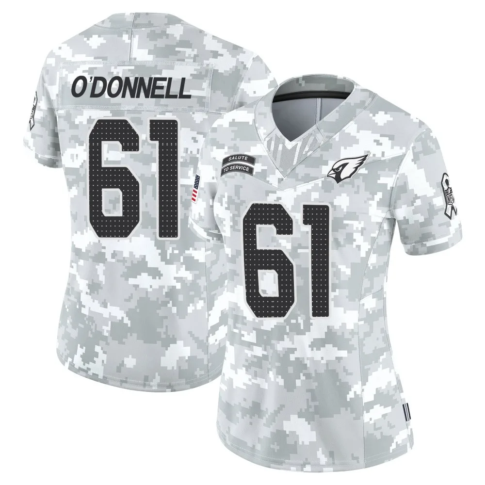 Women's Arizona Cardinals Carter O'donnell Nike 2024 Salute To Service Limited Arctic Camo Jersey Women's Arizona Cardinals Carter O'donnell Nike 2024 Salute To Service Limited Arctic Camo Jersey