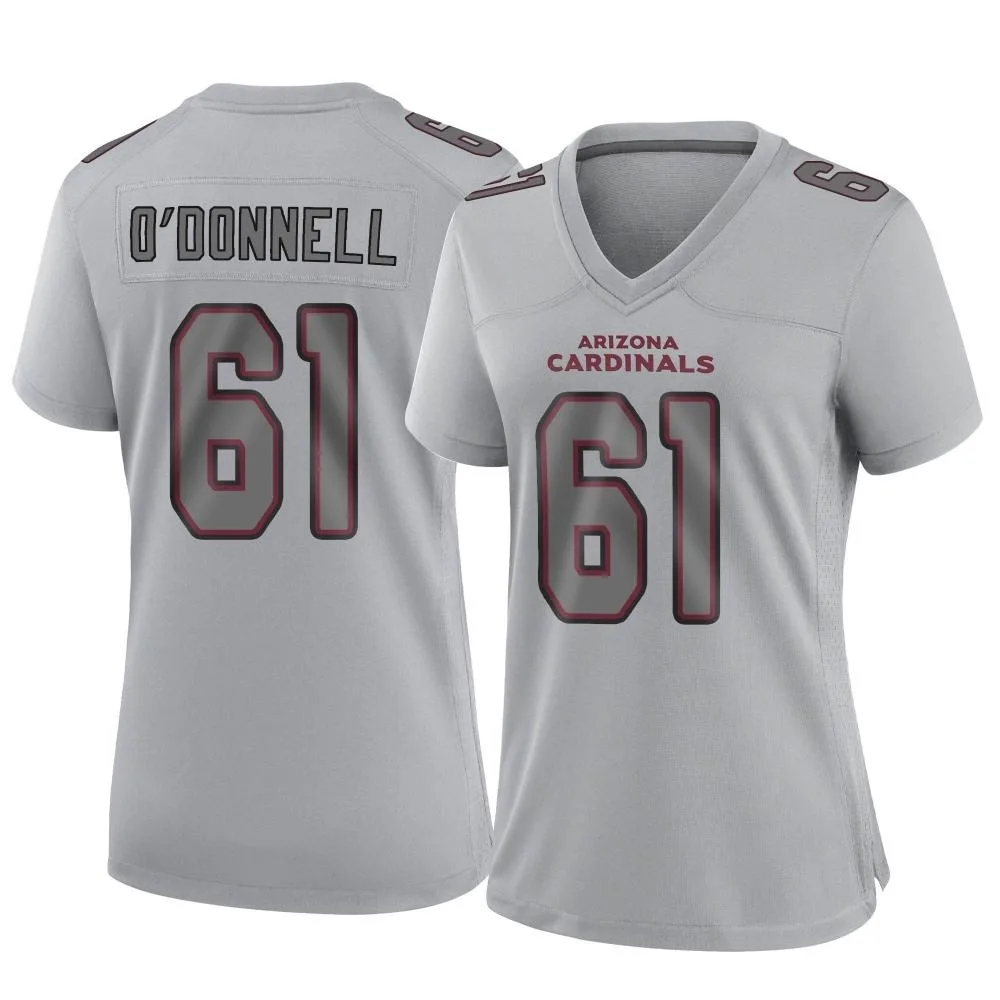 Women's Arizona Cardinals Carter O'donnell Nike Atmosphere Fashion Game Gray Jersey Women's Arizona Cardinals Carter O'donnell Nike Atmosphere Fashion Game Gray Jersey