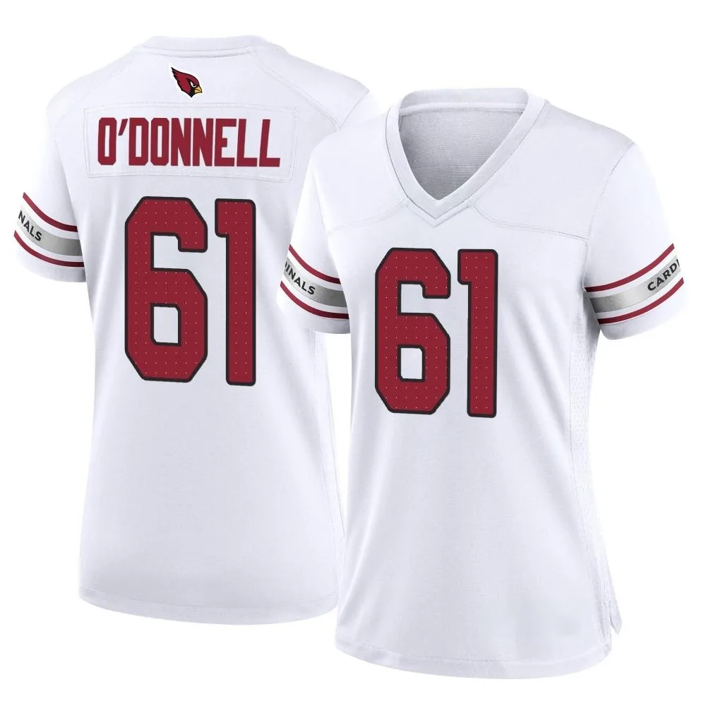 Women's Arizona Cardinals Carter O'donnell Nike Game White Jersey Women's Arizona Cardinals Carter O'donnell Nike Game White Jersey