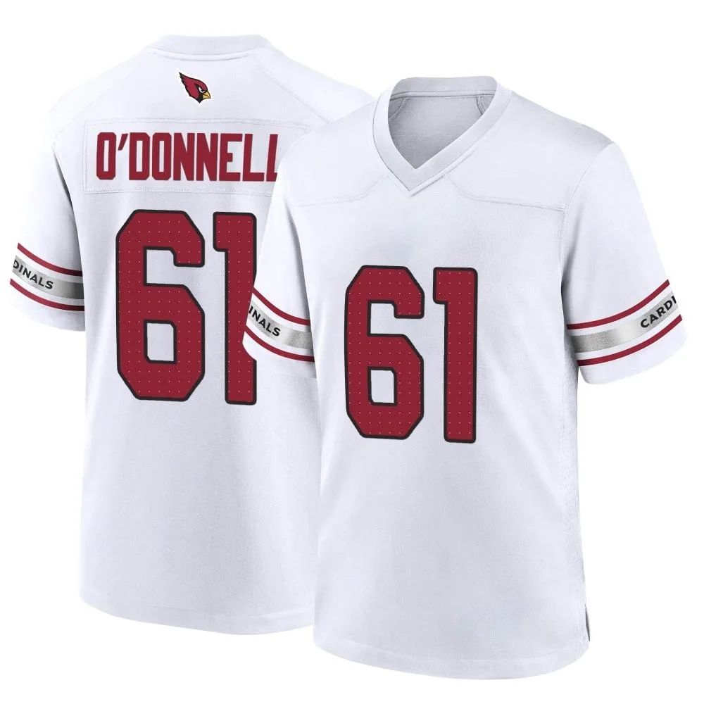Youth Arizona Cardinals Carter O'donnell Nike Game White Jersey Youth Arizona Cardinals Carter O'donnell Nike Game White Jersey