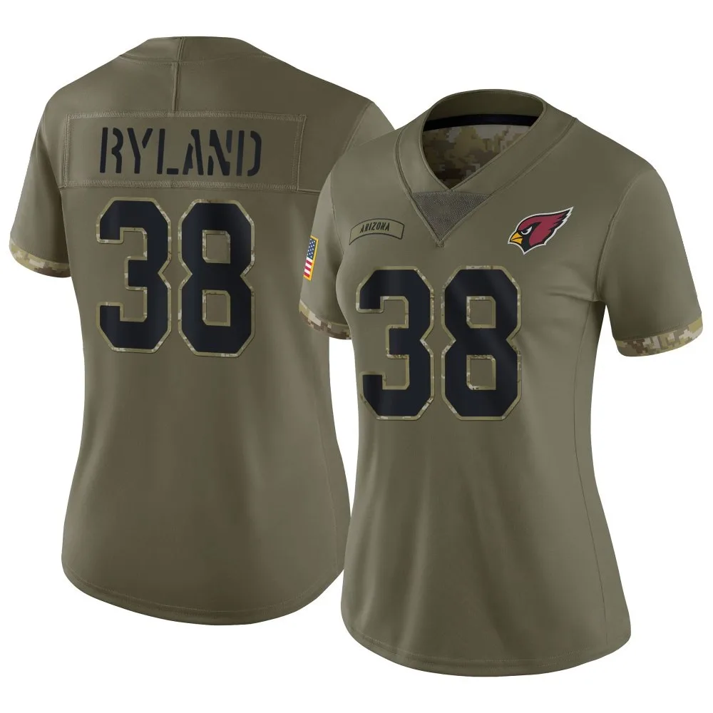 Women's Arizona Cardinals Chad Ryland Nike 2022 Salute To Service Limited Olive Jersey Women's Arizona Cardinals Chad Ryland Nike 2022 Salute To Service Limited Olive Jersey
