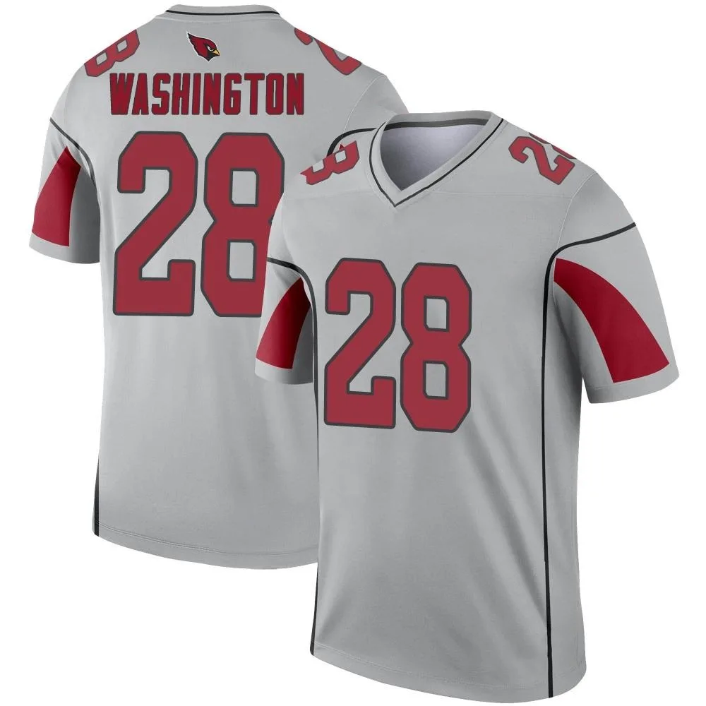 Men's Arizona Cardinals Charles Washington Nike Inverted Silver Legend Jersey Men's Arizona Cardinals Charles Washington Nike Inverted Silver Legend Jersey