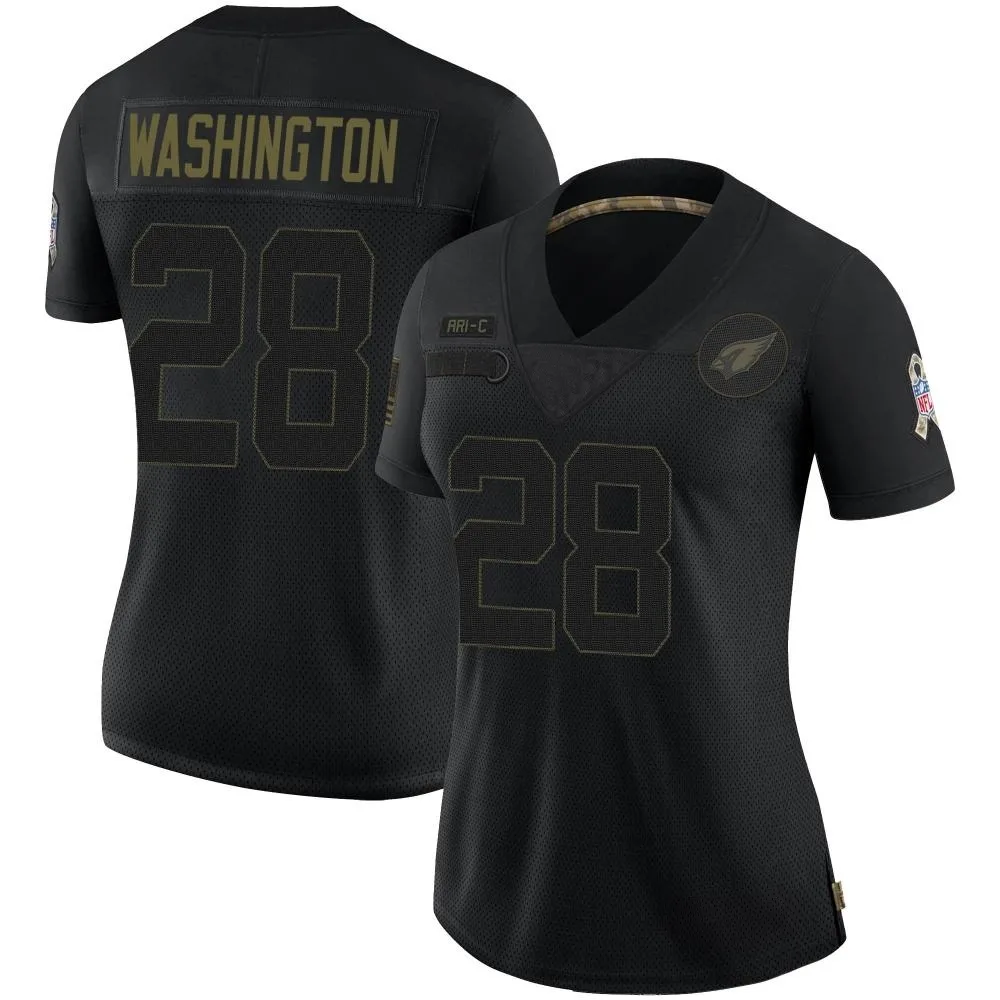 Women's Arizona Cardinals Charles Washington Nike 2020 Salute To Service Limited Black Jersey Women's Arizona Cardinals Charles Washington Nike 2020 Salute To Service Limited Black Jersey