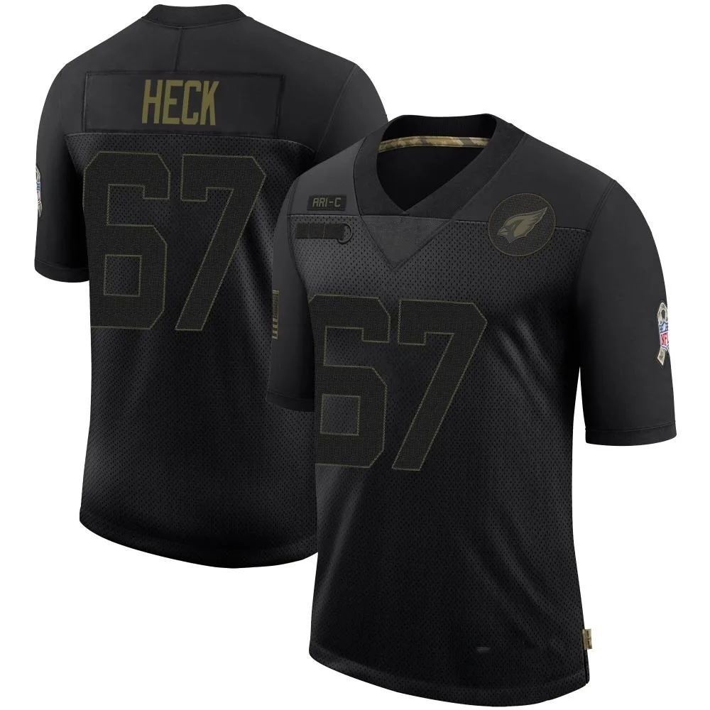 Men's Arizona Cardinals Charlie Heck Nike 2020 Salute To Service Limited Black Jersey Men's Arizona Cardinals Charlie Heck Nike 2020 Salute To Service Limited Black Jersey