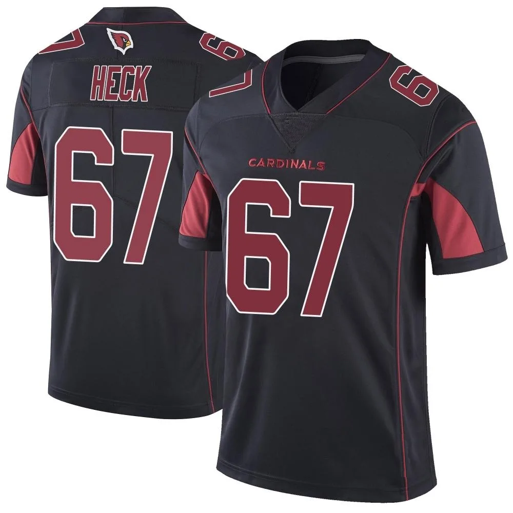 Men's Arizona Cardinals Charlie Heck Nike Color Rush Vapor Untouchable Limited Black Jersey Men's Arizona Cardinals Charlie Heck Nike Color Rush Vapor Untouchable Limited Black Jersey