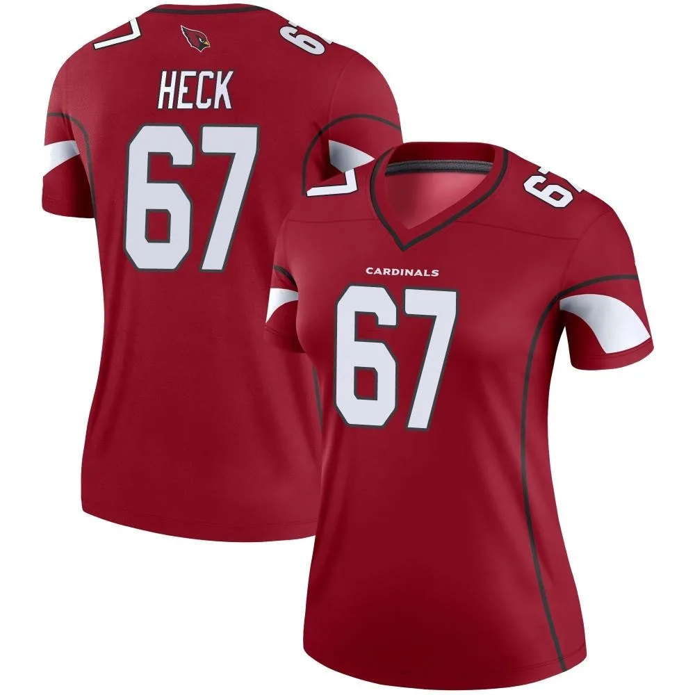 Women's Arizona Cardinals Charlie Heck Nike Cardinal Legend Jersey Women's Arizona Cardinals Charlie Heck Nike Cardinal Legend Jersey