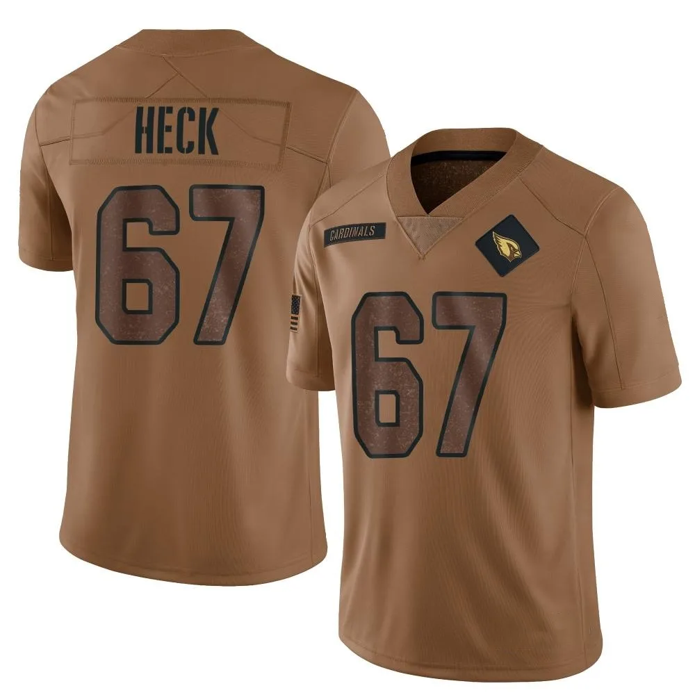 Youth Arizona Cardinals Charlie Heck Nike 2023 Salute To Service Limited Brown Jersey Youth Arizona Cardinals Charlie Heck Nike 2023 Salute To Service Limited Brown Jersey