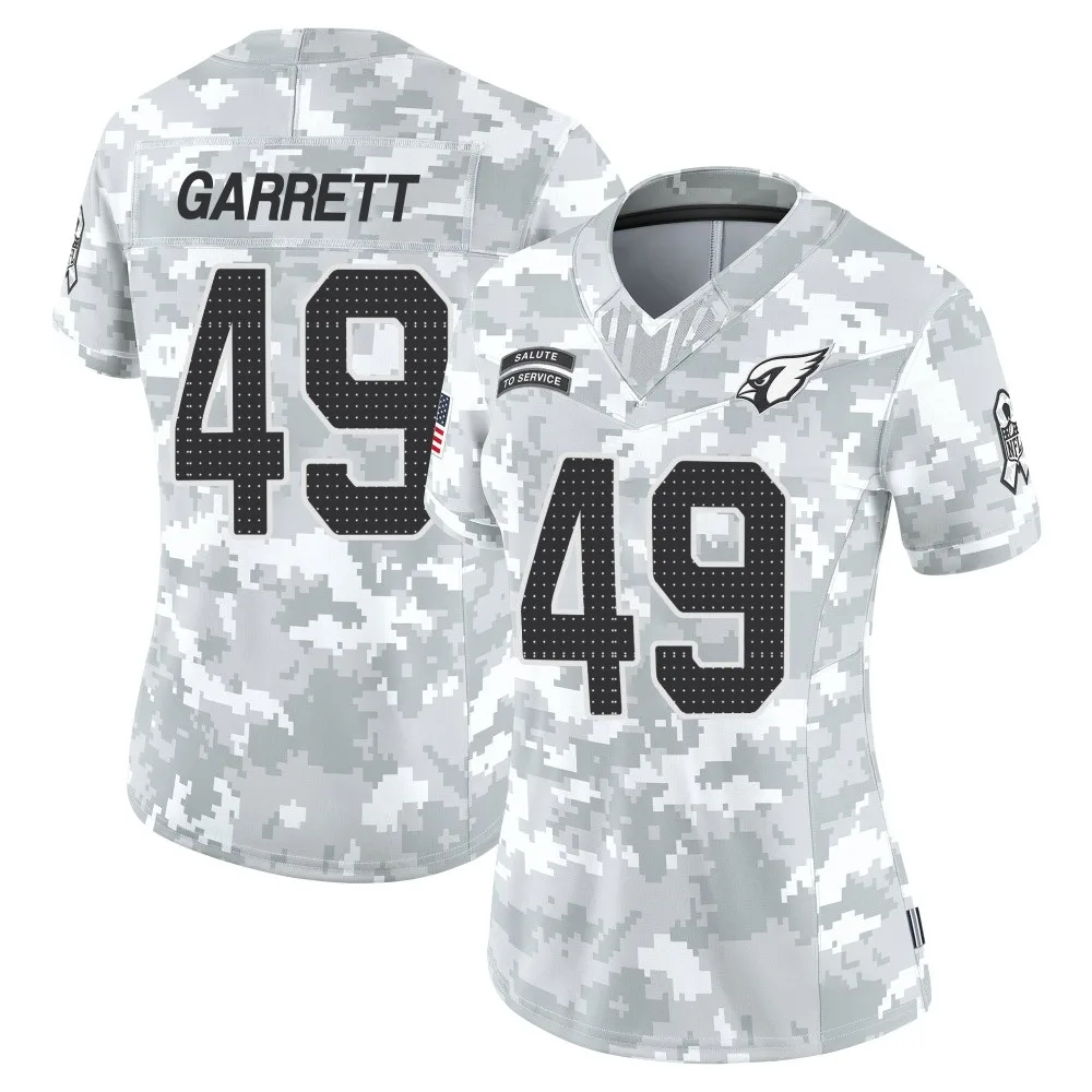 Women's Arizona Cardinals Chris Garrett Nike 2024 Salute To Service Limited Arctic Camo Jersey Women's Arizona Cardinals Chris Garrett Nike 2024 Salute To Service Limited Arctic Camo Jersey