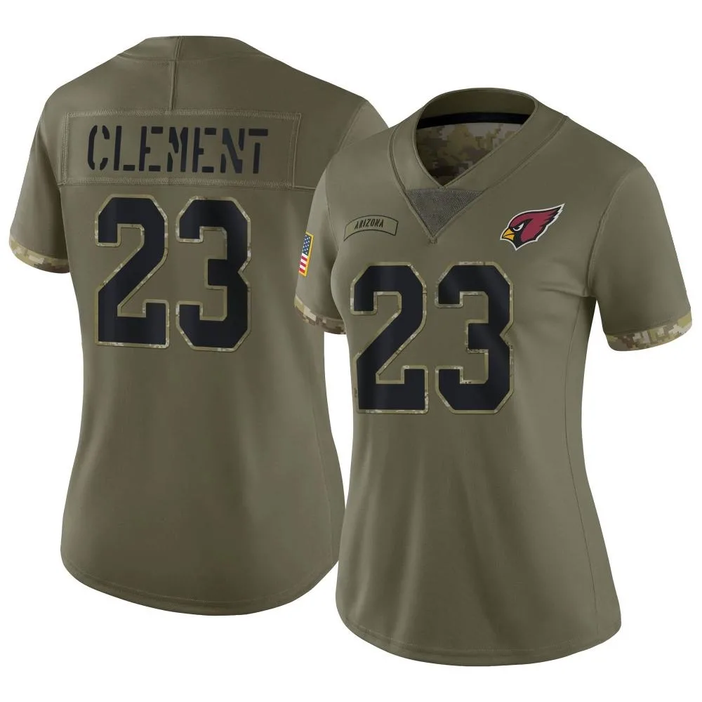 Women's Arizona Cardinals Corey Clement Nike 2022 Salute To Service Limited Olive Jersey Women's Arizona Cardinals Corey Clement Nike 2022 Salute To Service Limited Olive Jersey