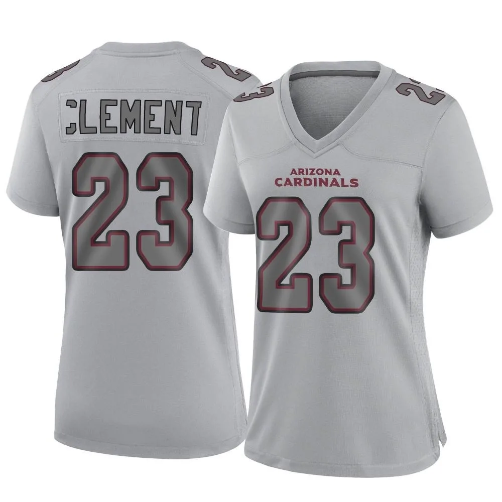 Women's Arizona Cardinals Corey Clement Nike Atmosphere Fashion Game Gray Jersey Women's Arizona Cardinals Corey Clement Nike Atmosphere Fashion Game Gray Jersey