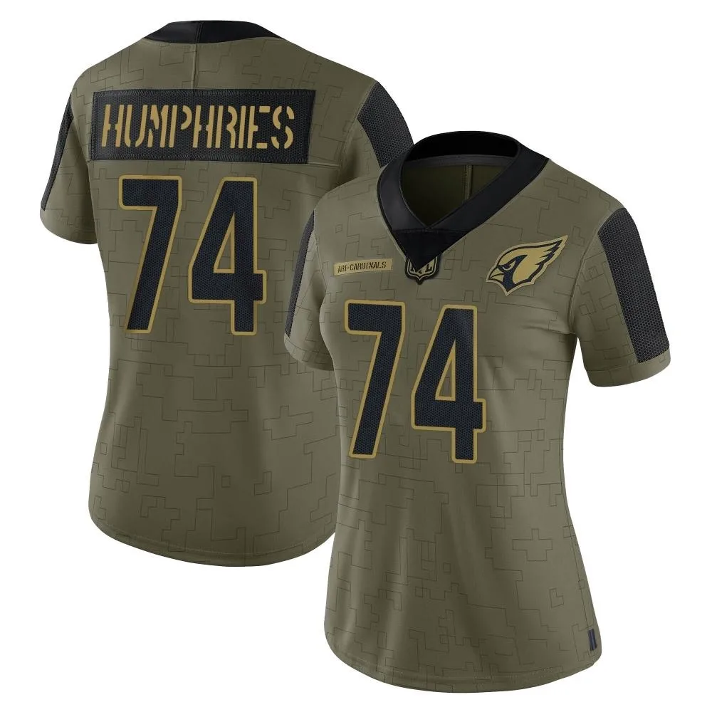 Women's Arizona Cardinals D.j. Humphries Nike 2021 Salute To Service Limited Olive Jersey Women's Arizona Cardinals D.j. Humphries Nike 2021 Salute To Service Limited Olive Jersey