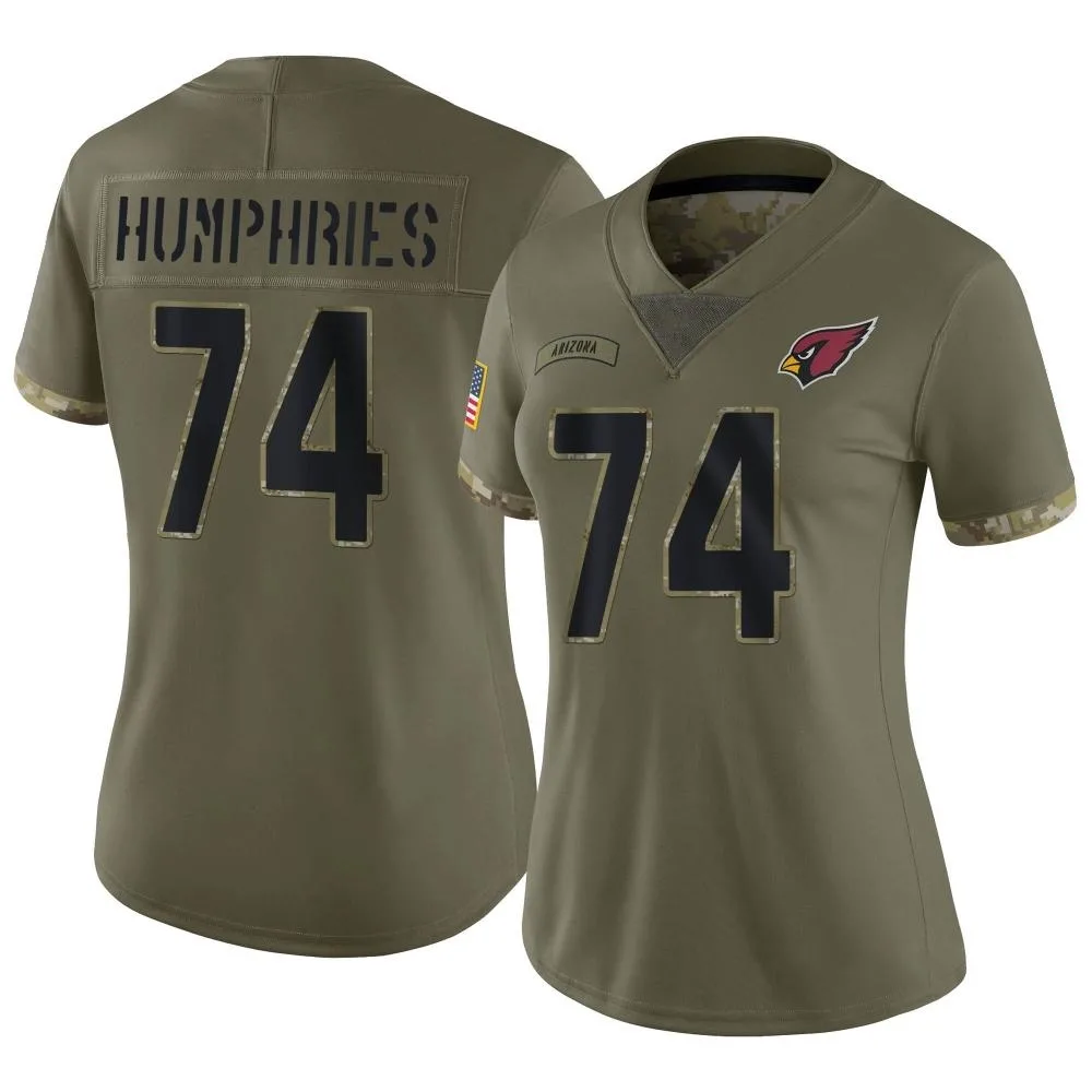 Women's Arizona Cardinals D.j. Humphries Nike 2022 Salute To Service Limited Olive Jersey Women's Arizona Cardinals D.j. Humphries Nike 2022 Salute To Service Limited Olive Jersey