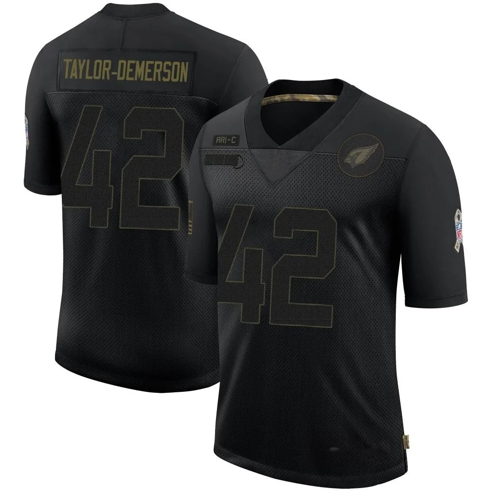 Men's Arizona Cardinals Dadrion Taylor-demerson Nike 2020 Salute To Service Limited Black Jersey Men's Arizona Cardinals Dadrion Taylor-demerson Nike 2020 Salute To Service Limited Black Jersey