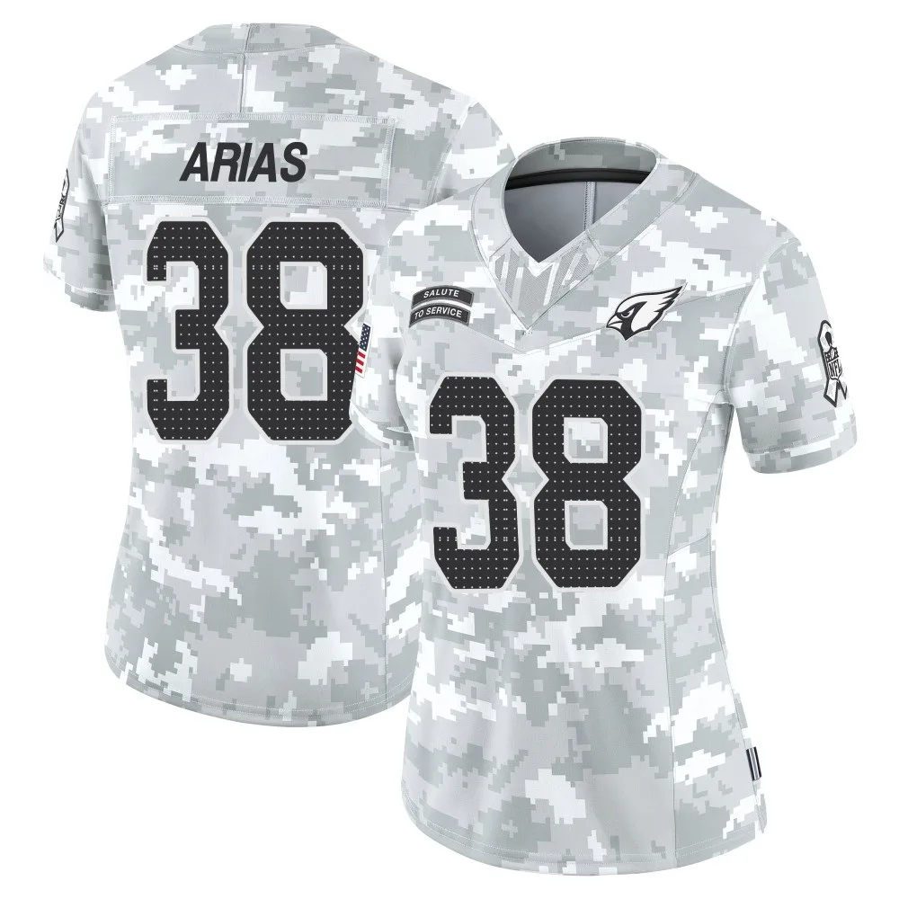 Women's Arizona Cardinals Daniel Arias Nike 2024 Salute To Service Limited Arctic Camo Jersey Women's Arizona Cardinals Daniel Arias Nike 2024 Salute To Service Limited Arctic Camo Jersey