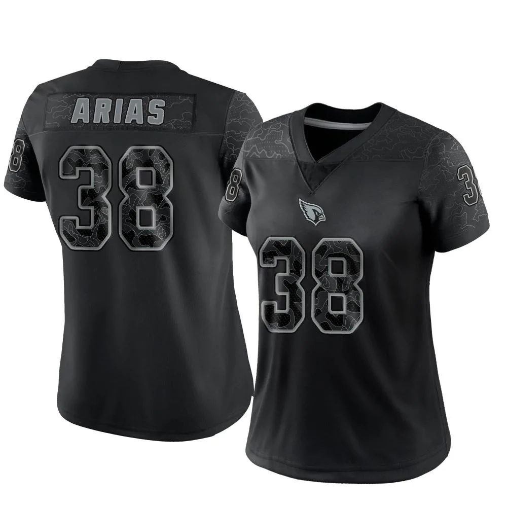 Women's Arizona Cardinals Daniel Arias Nike Reflective Limited Black Jersey Women's Arizona Cardinals Daniel Arias Nike Reflective Limited Black Jersey