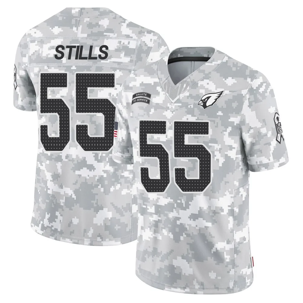 Men's Arizona Cardinals Dante Stills Nike 2024 Salute To Service Limited Arctic Camo Jersey Men's Arizona Cardinals Dante Stills Nike 2024 Salute To Service Limited Arctic Camo Jersey